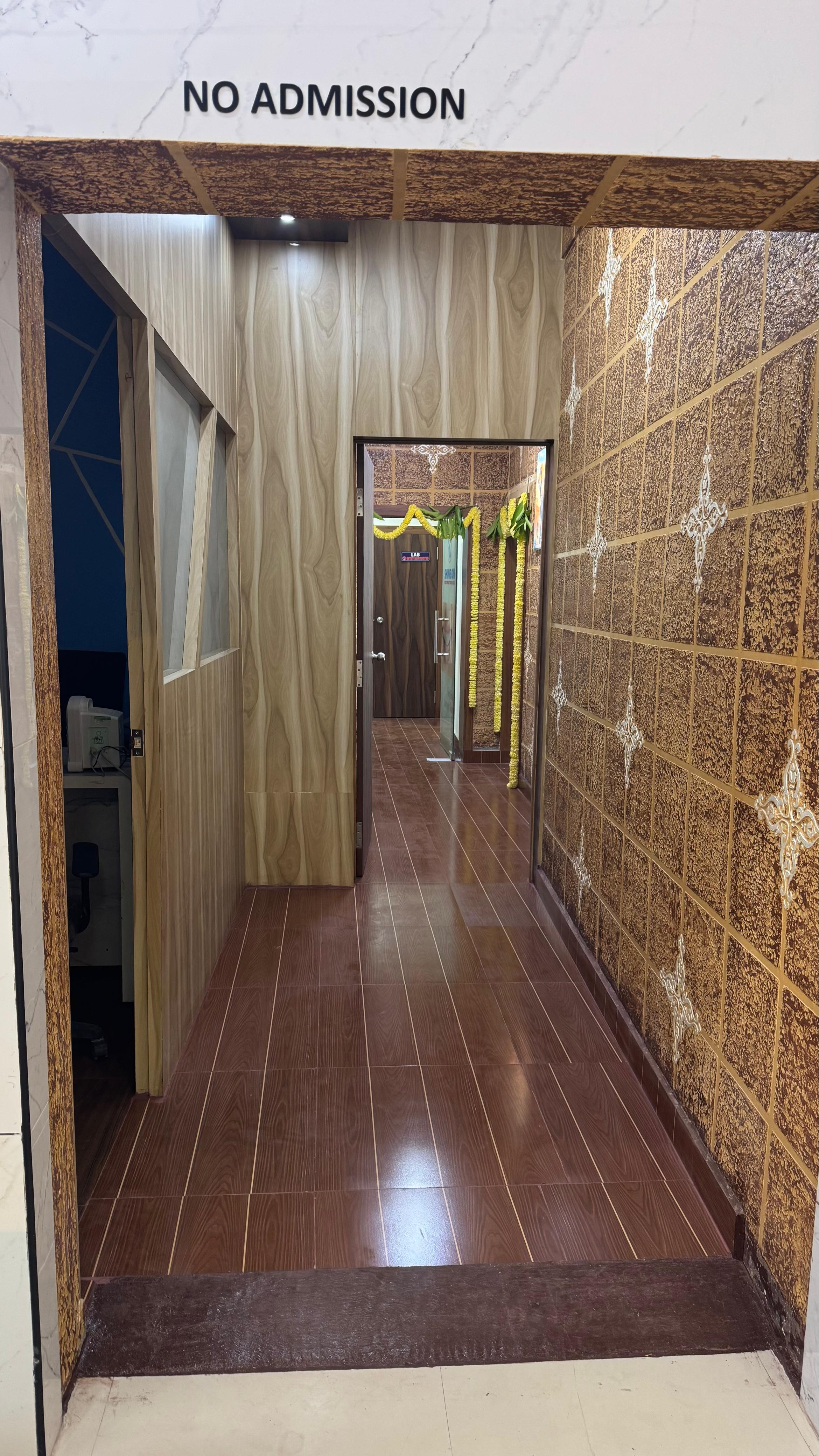 Clinic corridor and hallway