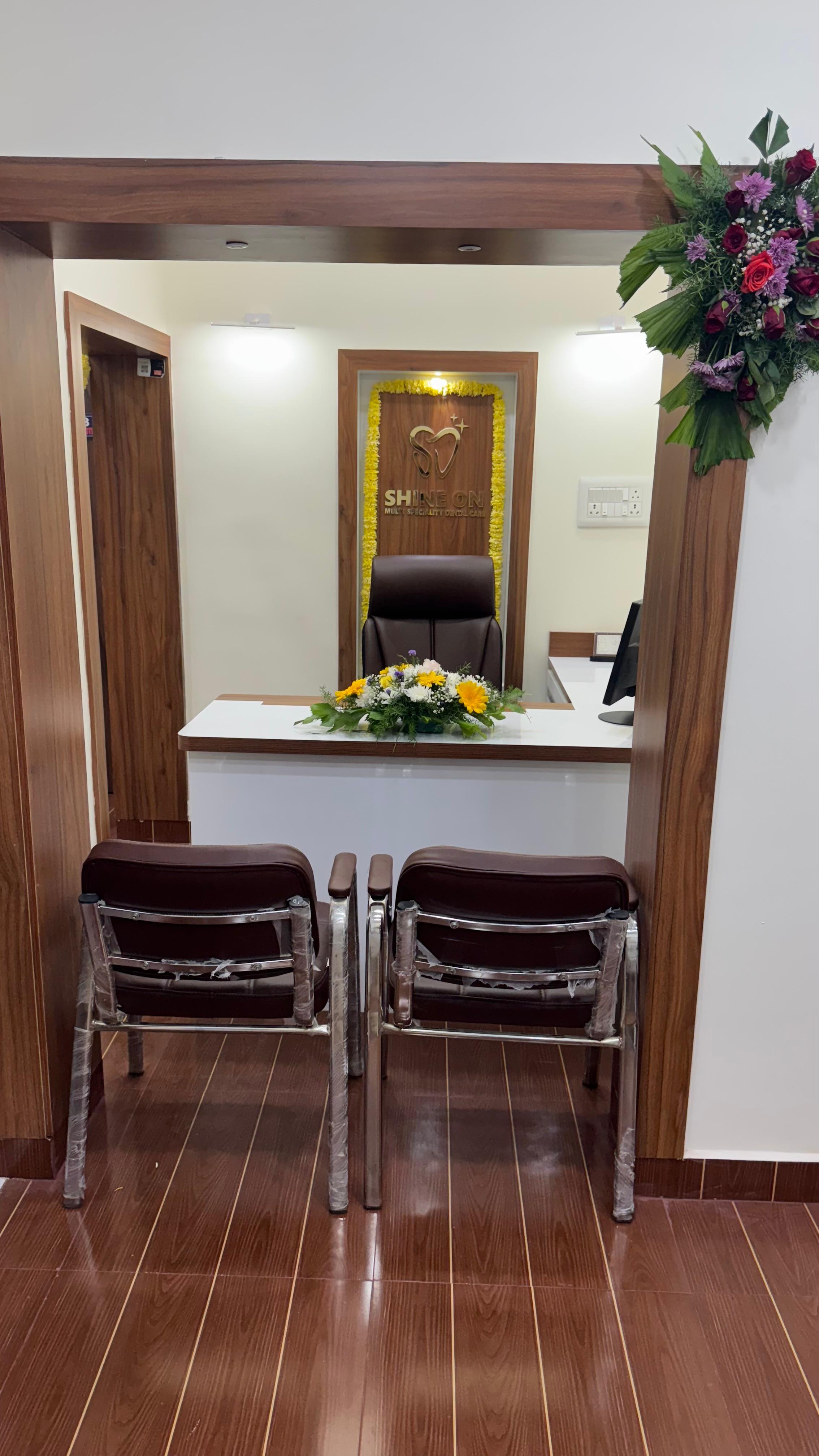 Shine On reception desk